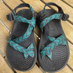 Men’s Size 8 Chaco Classic Green/Black Very Good